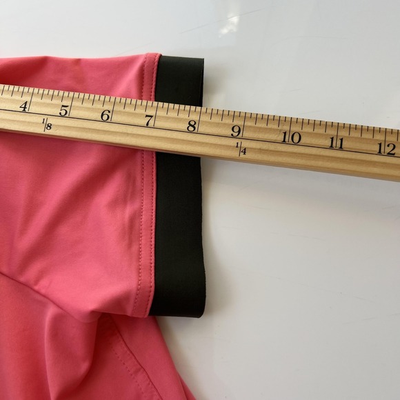 Belyn Key Keystone Short Sleeve Shirt Womens Large‎ Coral Black Golf Top NWT - Picture 15 of 16